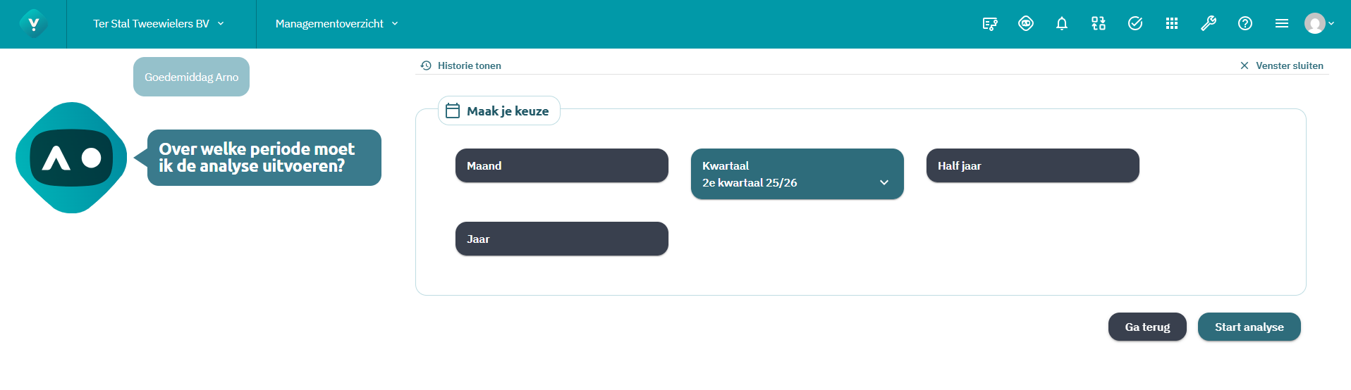 VAIA - Financiële analyse gebroken boekjaar
