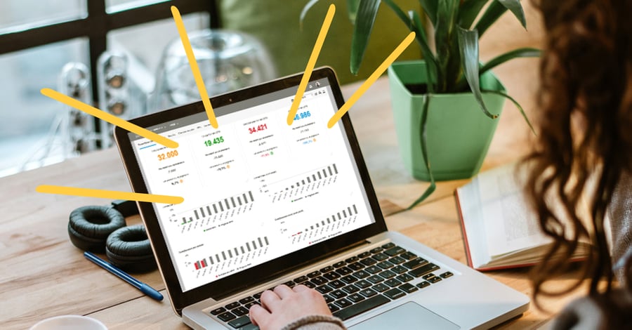 Profit First dashboard in Visionplanner