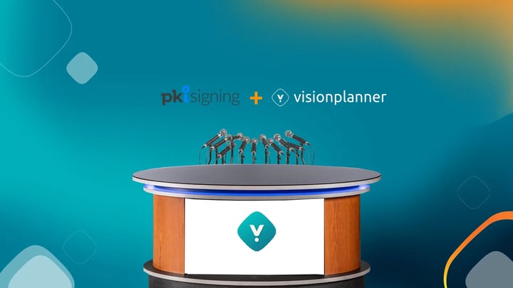 Visionplanner en PKIsigning introduceren integratie