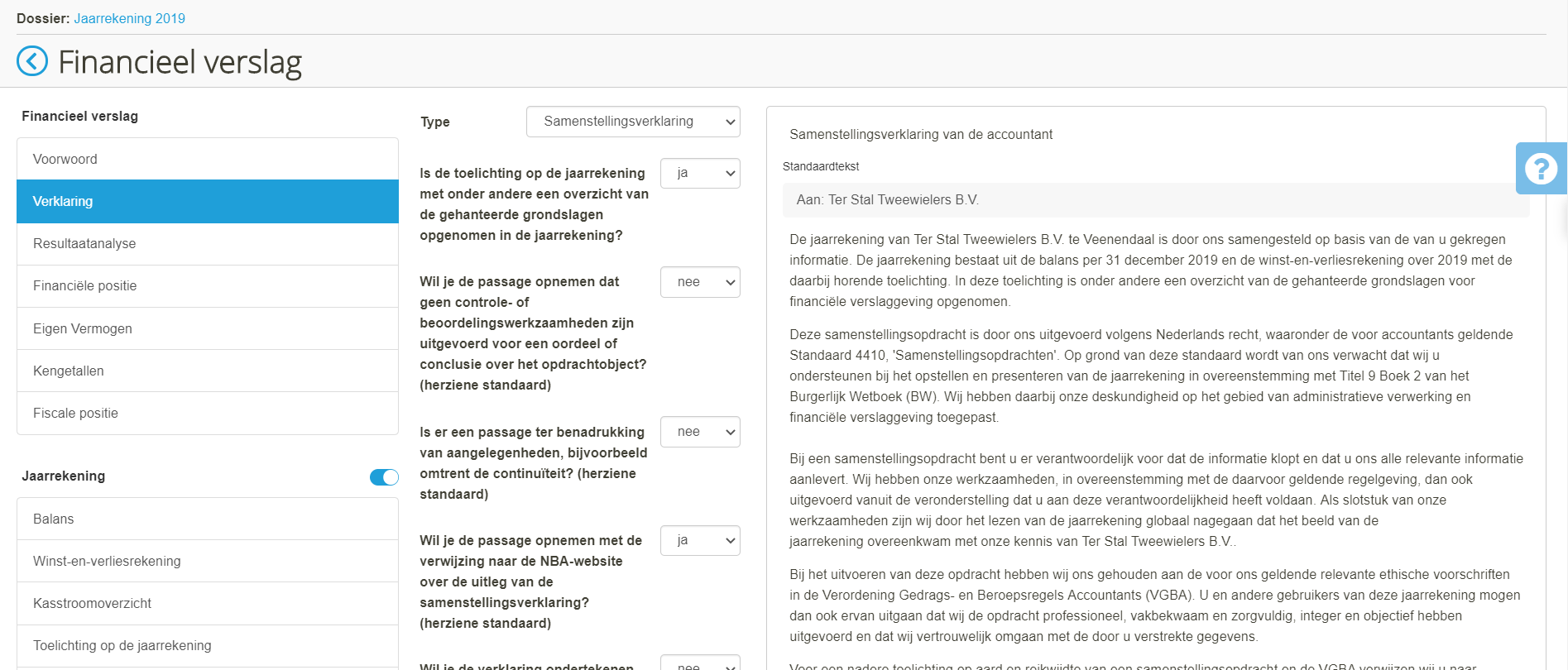samenstellingsverklaring
