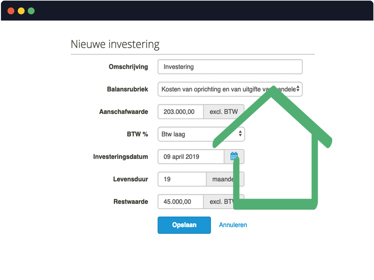 Investeringen en financieringen